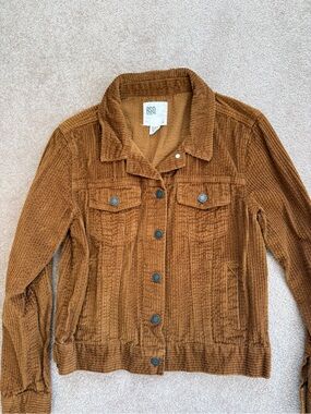 RSQ Corduroy Trucker Jacket in Caramel Brown